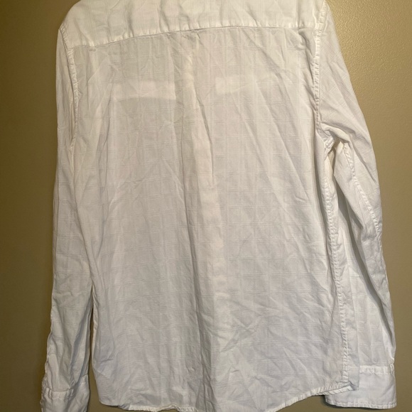 Guess Long Sleeved White Dress Shirt - Picture 7 of 11